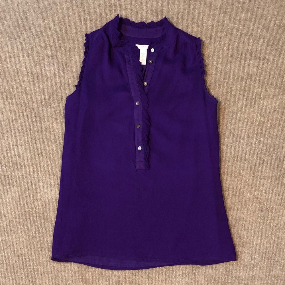J. Crew Natasha Ruffle Blouse